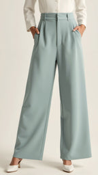 Zanira | Pantalon ample taille haute pour femme - Rose