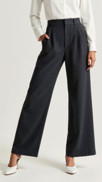 Zanira | Pantalon ample taille haute pour femme - Bleu Clair