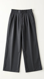 Zanira | Pantalon ample taille haute pour femme - Bleu Clair