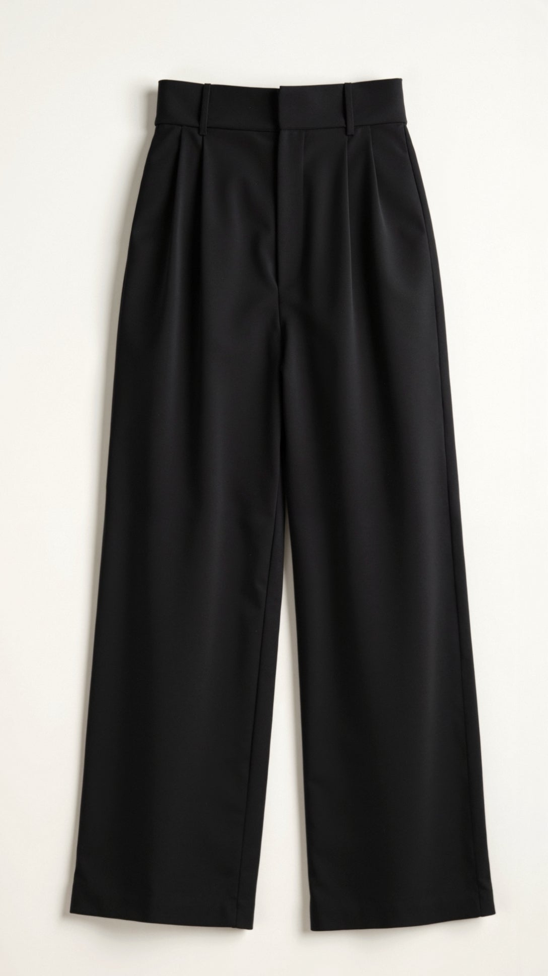 Zanira | Pantalon ample taille haute pour femme - Noir