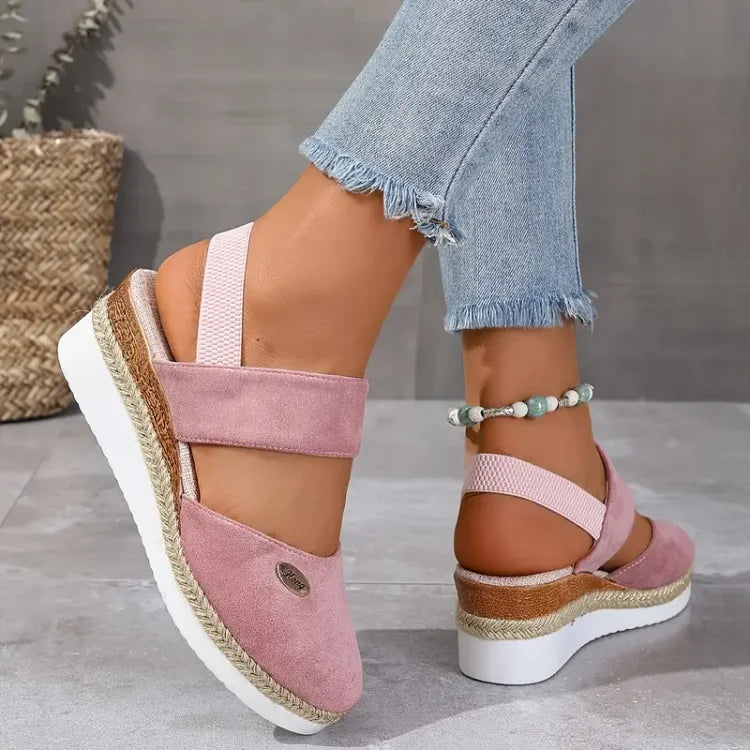 Lioraelle | Sandales Plateforme Femme Aérées Casual
