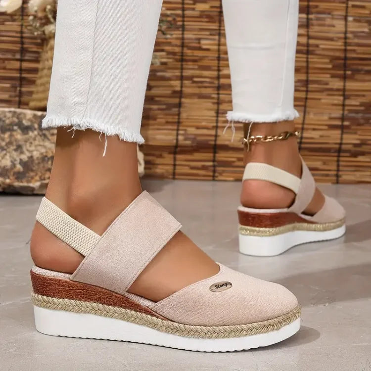 Lioraelle | Sandales Plateforme Femme Aérées Casual