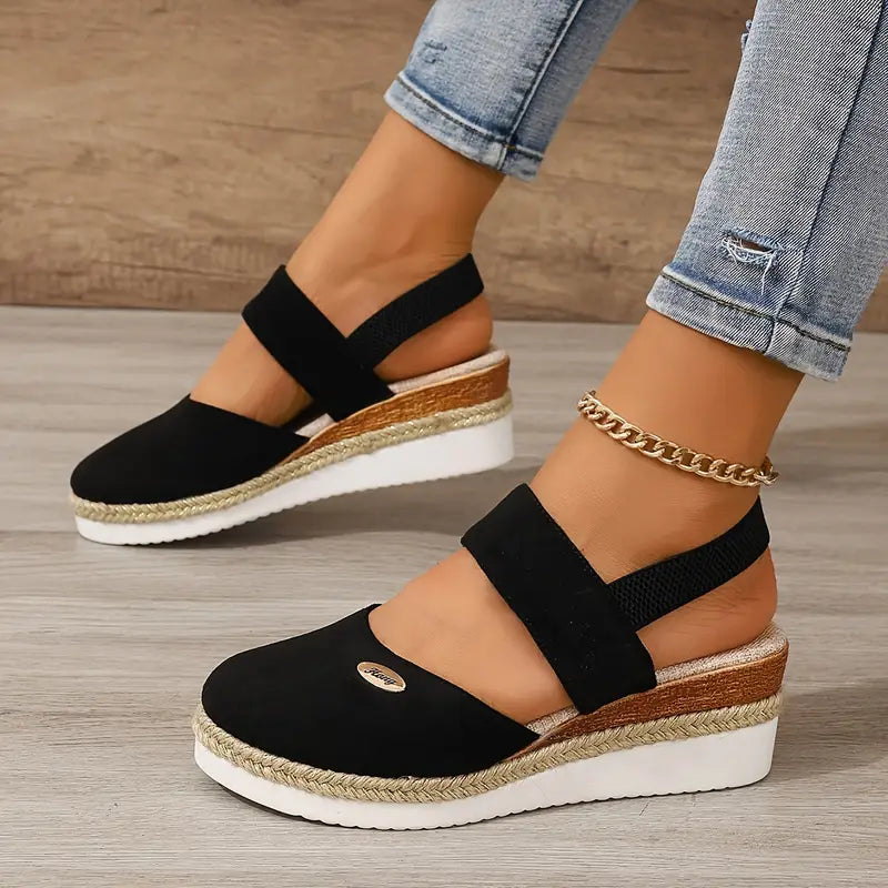 Lioraelle | Sandales Plateforme Femme Aérées Casual