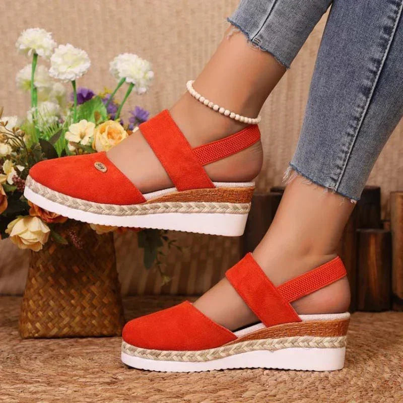 Lioraelle | Sandales Plateforme Femme Aérées Casual