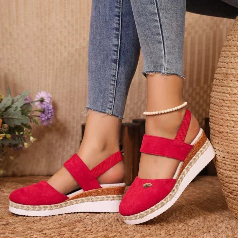 Lioraelle | Sandales Plateforme Femme Aérées Casual