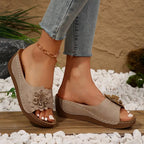 Nirelle | Sandales Femme Motif Floral Confortables