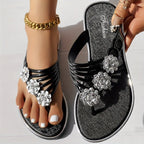 Olivia | Sandales Femme Motif Floral Strass