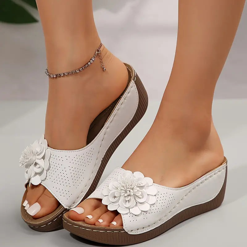 Nirelle | Sandales Femme Motif Floral Confortables