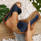 Nirelle | Sandales Femme Motif Floral Confortables