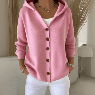 Maëlys, Gilet à capuche boutonné