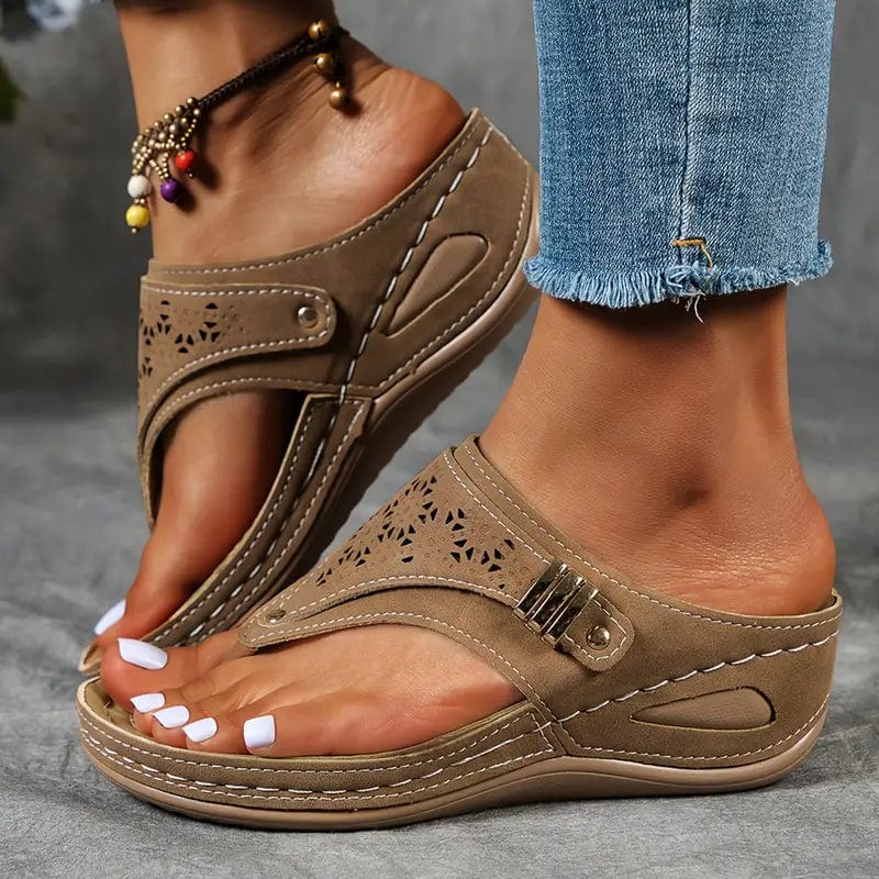 Sophia | Sandales Femme Plates Légères et Confortables