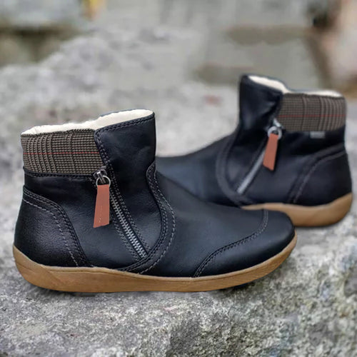 ALIÉNOR - bottines zippées à semelle souple pour femme