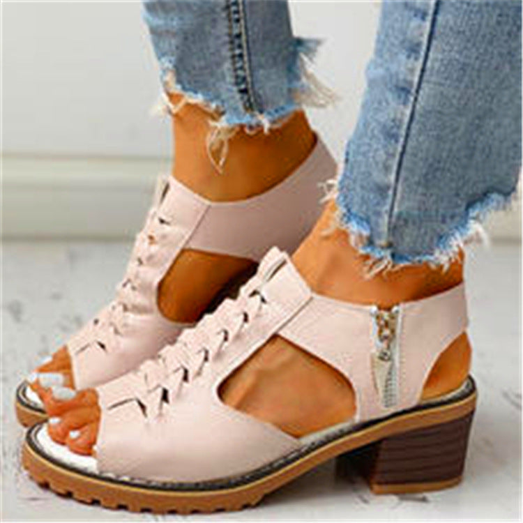 Gwenora | Sandales Femme Talon Carré Confortables