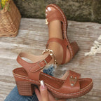 Odelia | Sandales Femme à Talon Confortables