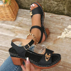 Odelia | Sandales Femme à Talon Confortables